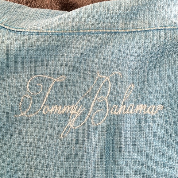 Tommy Bahama silk embroidered shirt - Picture 6 of 14